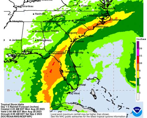 Tropical Storm Idalia Forecast To Turn Into A Hurricane Later Today Chip And Company