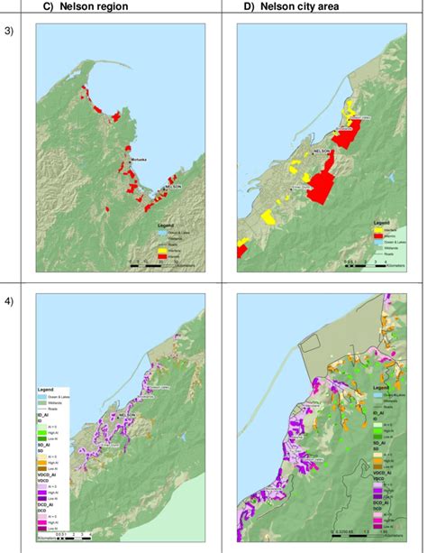 B Gis Maps For The Nelson Case Study Region For Both C The Wider