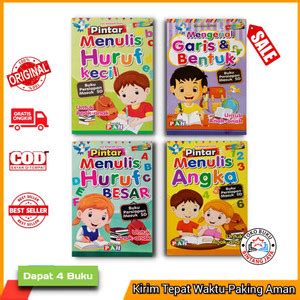 Jual Paket Isi Buku Aktivitas Mengenal Garis Dan Pintar Menulis Huruf