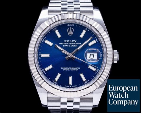 Rolex 126334 Datejust 41 Blue Stick Dial SS SS 2021 45033