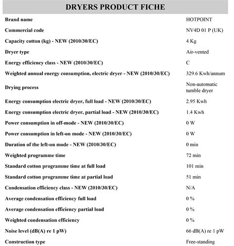 4KG Vented Tumble Dryer With 5 Drying Options FOHERE 1200W Compact