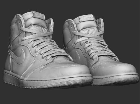 High Res Mesh Nike Air Jordan 1 Retro High 3d Model 3d Printable Cgtrader