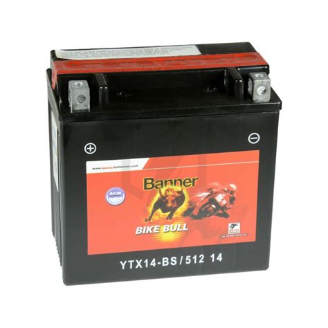 Batterie Moto BANNER 51214 YTX14 BS 12V 12AH