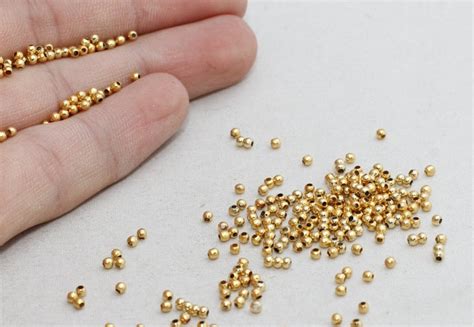 Pcs Mm K Shiny Gold Beads Spacer Beads Hollow Beads Etsy