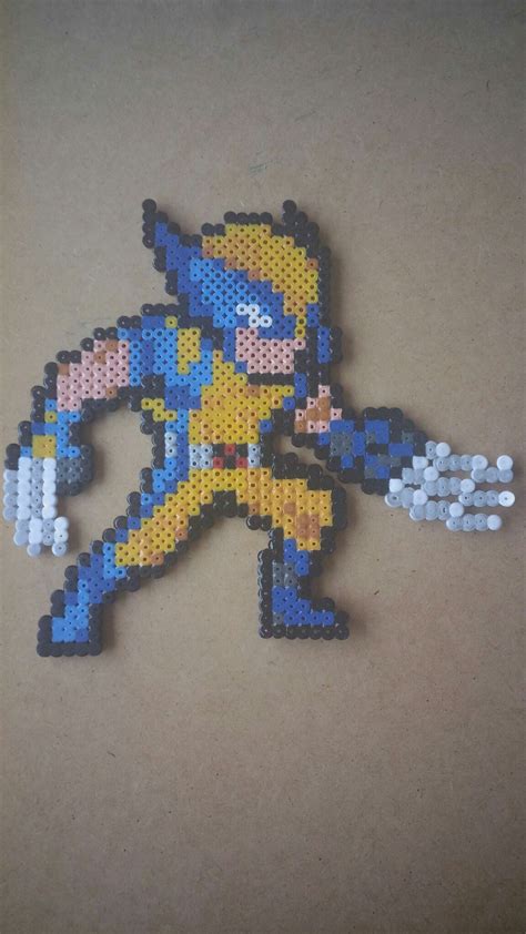 Lobezno X Men Perler Beads Perler Beads Perler Bead Art Perler Bead