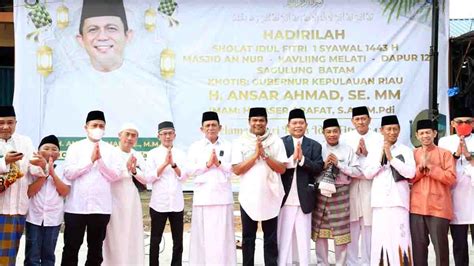 Jadi Khatib Sholat Idul Fitri Ini Pesan Gubernur Ansar Kepada Para