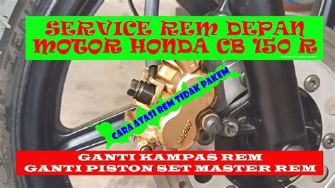 Service Rem Cakram Motor Youtube