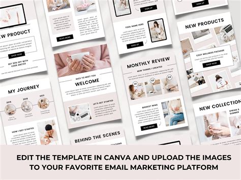 Email Marketing Canva Template Bundle Newsletter Canva - Etsy