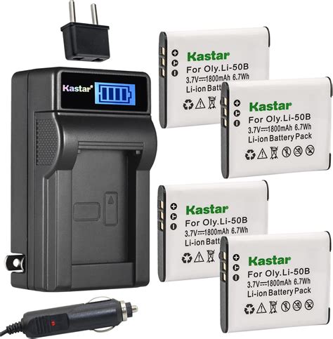 Amazon Kastar 2 Pack LB 050 LB 052 Battery And LCD AC Charger