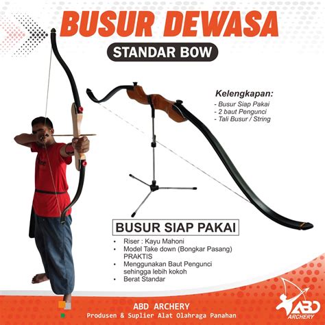 Jual Busur Panah Dewasa Recurve Bow Standar Bow Shopee Indonesia