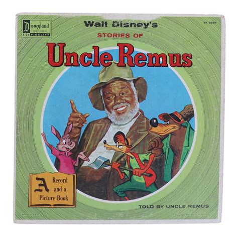 1957 Disney Vintage Stories Of Uncle Remus Lp Vinyl Record Album With Retired Characters