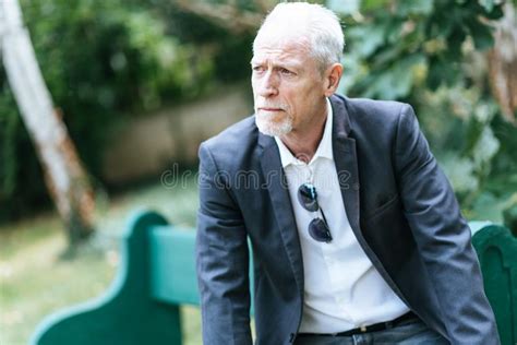 Portrait Of Thoughtful Mature Man Stock Image Image Of Beauty