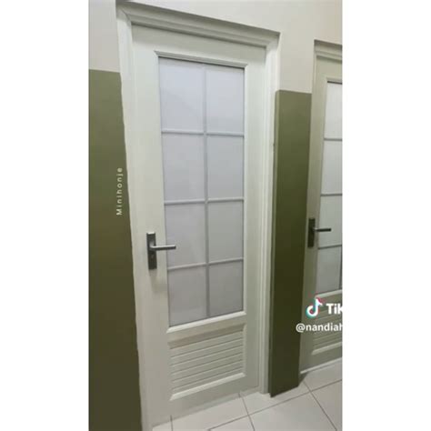 Jual Pintu Kamar Mandi Upvc Pvc Tebal Minimalis Kaca Polos Eden