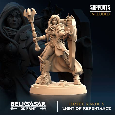 D File Chalice Bearer A Nude And Normal D Printable Design To