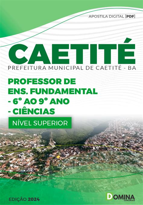 Apostila Prefeitura Caetit Ba Professor De Ci Ncias