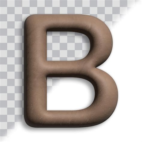 Premium PSD Clay 3d Letter B