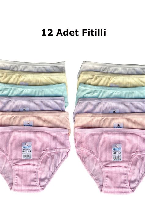 Dondeza li Dondeza Pamuklu Fitilli Kaşkorse Pastel Renk Kız Çocuk Bikini Külot Fiyatı