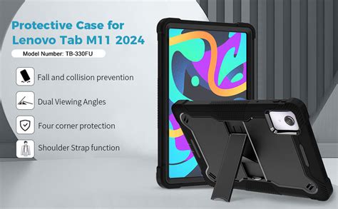 Junfire Protective Case For Lenovo Tab M11 Tb 330fu Tb330xu 2024 Shockproof