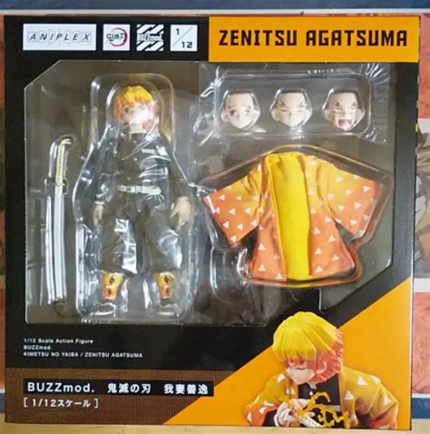 ANIPLEX BUZZMOD KIMETSU NO YAIBA DEMON SLAYER ZENITSU AGATSUMA FIGURE