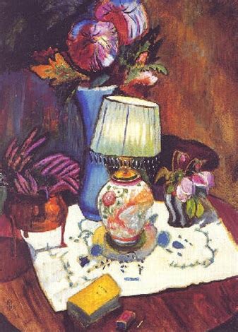 Stilleben mit Porzellanlampe by Gabriele Münter on artnet