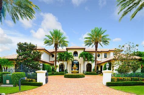 135 Million Waterfront Mediterranean Mansion In Boca Raton Fl