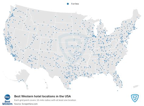 Number of Best Western locations in the USA in 2024 | ScrapeHero