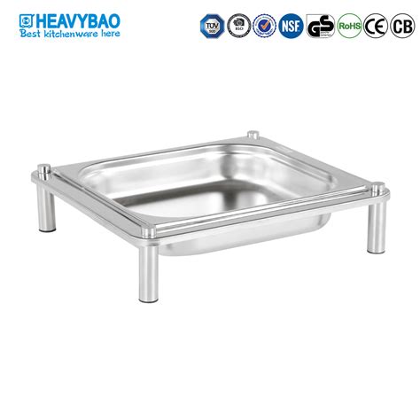 Heavybao 2 3 Gn Pan Stainless Steel Combination Buffet Display Stand