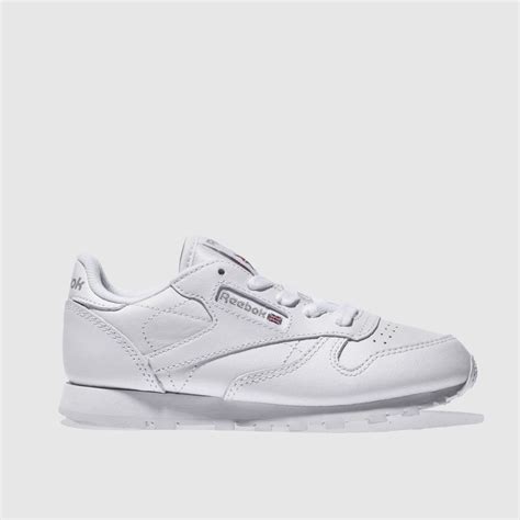 Kids Unisex white reebok classic leather trainers | schuh