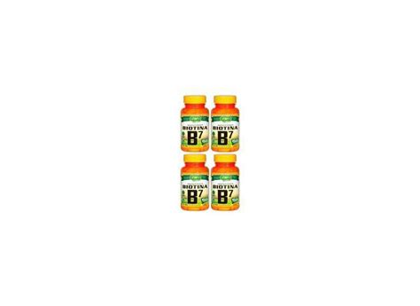 Vitamina B7 Biotina 30mcg 60 Cápsulas 500mg Unilife Kit 4 Unidades Em
