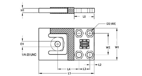 Flintec PB Aluminum Planar Beam Load Cell