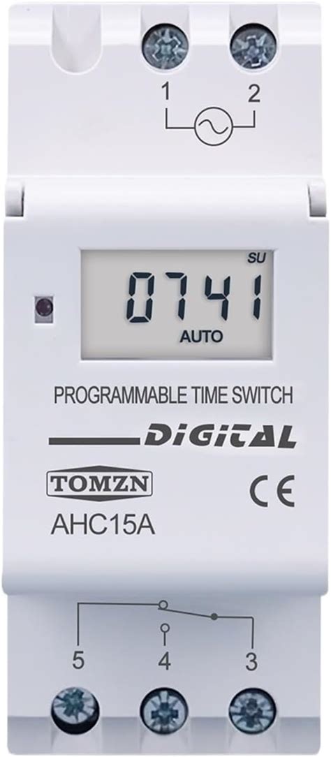 Bulik Carril Din Semanal D As Programable Interruptor De Tiempo