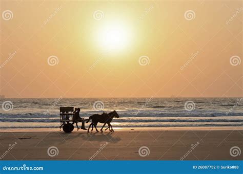 Horse Drawn Stock Photo Image Of Ride Coast Drawn 26087752