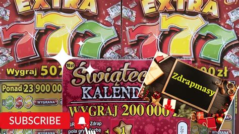 Zdrapki Lotto 208 ZDRAPMASY 21 EXTRA 777 KALENDARZ