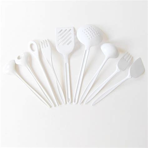 White vintage Rosti kitchen utensils 1960s/70s