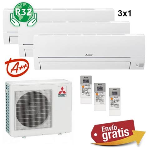 Aire Acondicionado Multi Split X Mitsubishi Mxz Ha Vf Msz Hr Vf