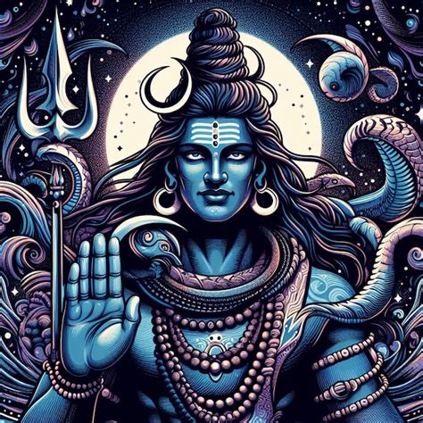 Lord Mahadev Vector Art Image Premium Ai Generated Image