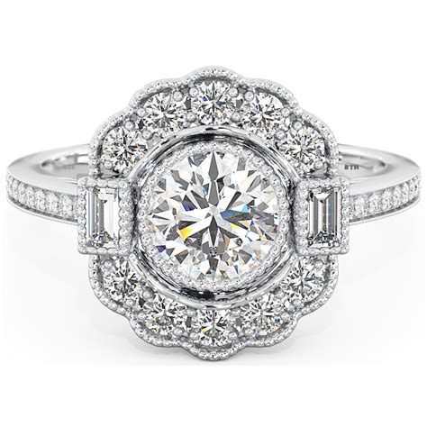 Glorious Silver Engagement Ring