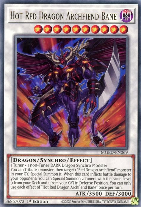 MGED EN069 Hot Red Dragon Archfiend Bane Yu Gi Oh