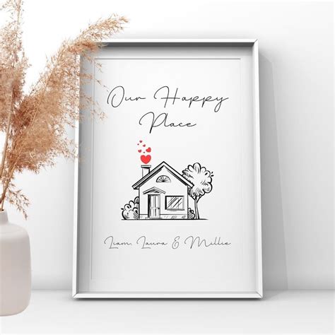 Home Décor Home Living New home personalised print New home gift