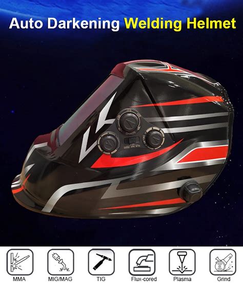 Rhk Tech Welding Helmet True Color Auto Darkening Solar Helmet