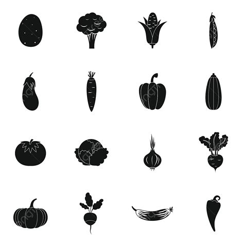 Vegetables Icons Set Vegetable Set Icon Png And Vector With