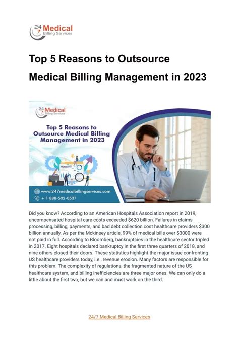 Ppt Top Reasons To Outsource Medical Billing Management In