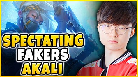 SPECTATING FAKER S REWORKED AKALI SKT T1 FAKER VS KR CHALLENGER W