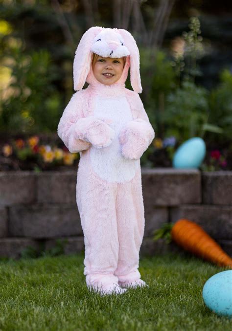 Fluffy Pink Bunny Toddler Costume