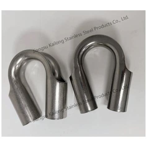 AISI304 316 Stainless Steel Tube Type Wire Rope Thimble For Steel Rope