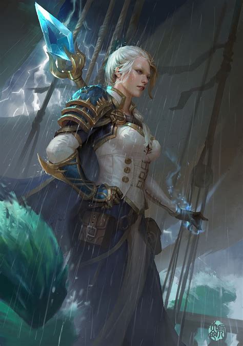 Artstation Daughter Of The Sea Jaina Jinhao Yang Warcraft Art