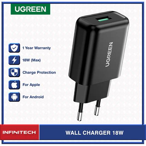 Jual Ugreen Kepala Charger Single Usb Port W Fast Charging Iphone