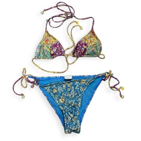 Zimmermann Swim Zimmermann Carnaby Spliced Tri Bikini Poshmark