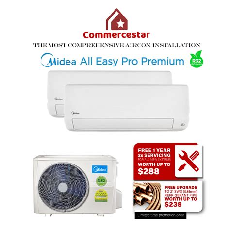 Midea All Easy Pro Premium R System Installation Included Free