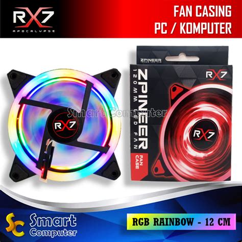 Jual Fan Casing Pc Rgb Rx7 12cm Fan Komputer Cpu Gaming Rgb Rainbow Shopee Indonesia